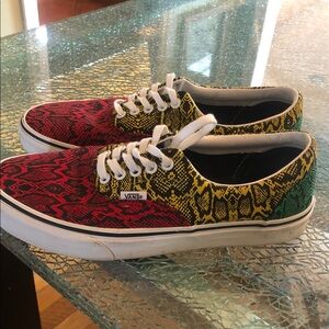 Vans Multicolor Snake Print Athletic Shoes